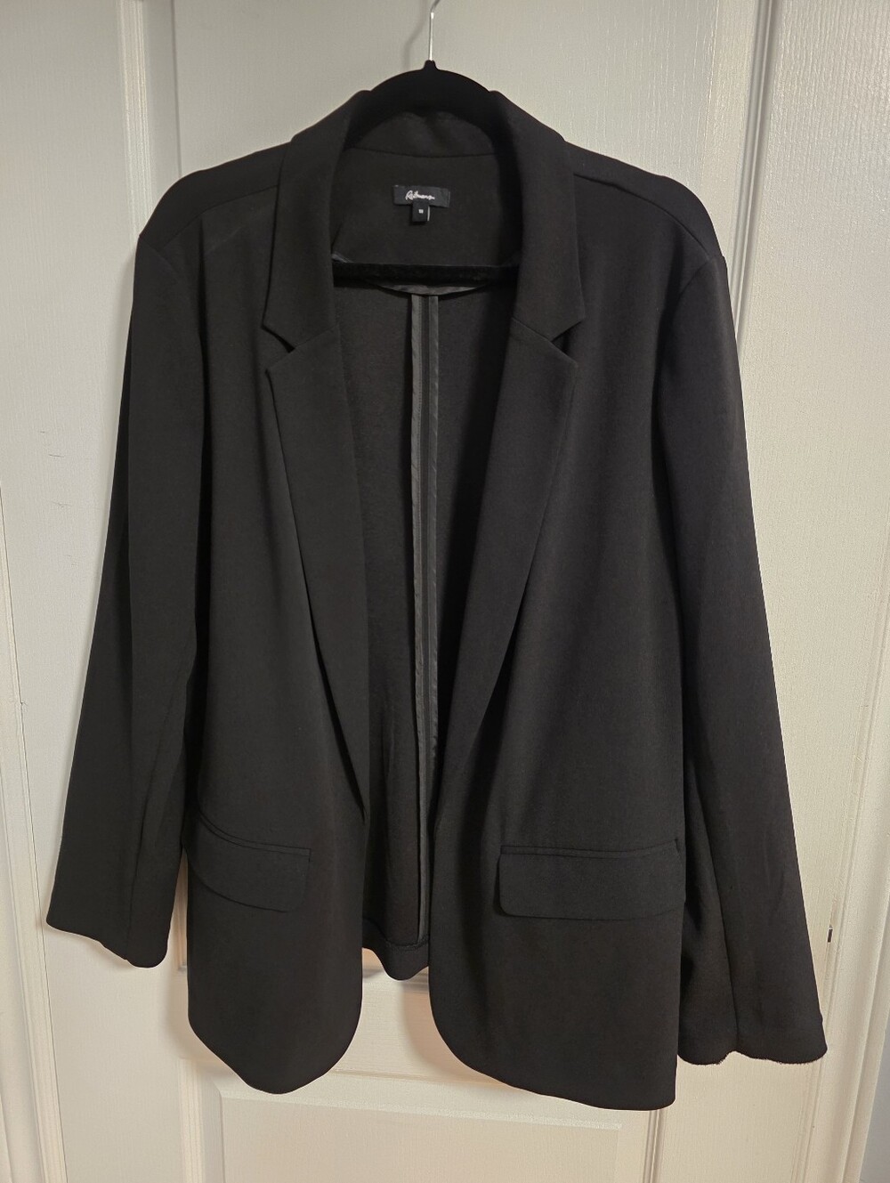 Reitmans | Women's | Black | Open Front Blazer Jacket | 18